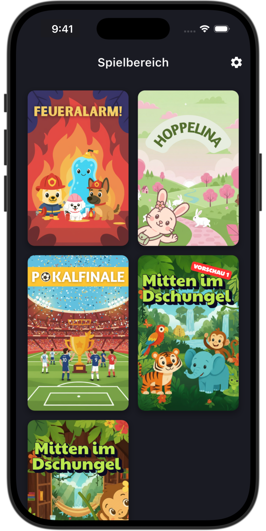 Mofigo App - Spielbereich